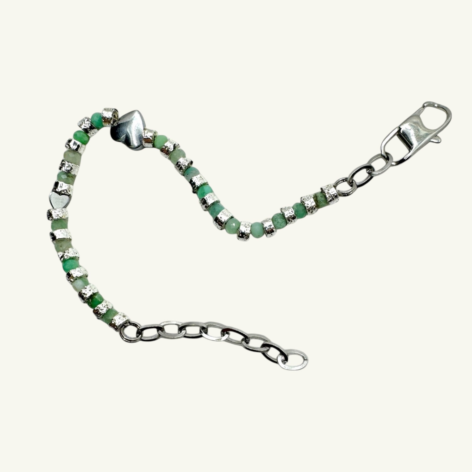 Bracciale crisoprasio sfaccettato Sharifa Crystals